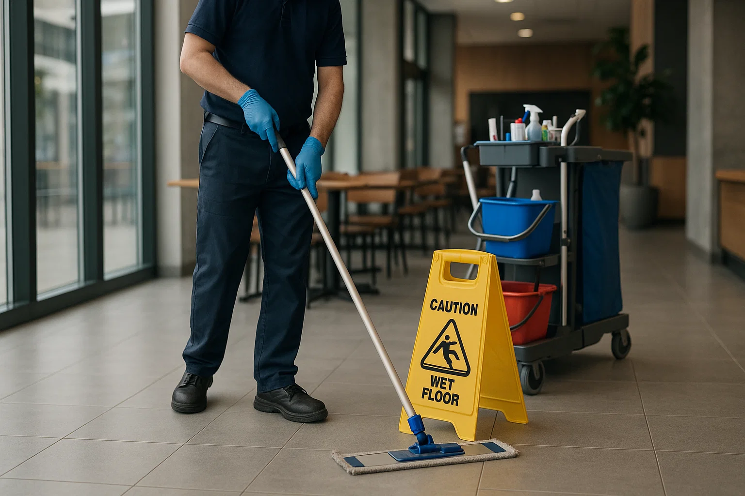 Final clean after construction with HEPA vacuuming and detail dusting